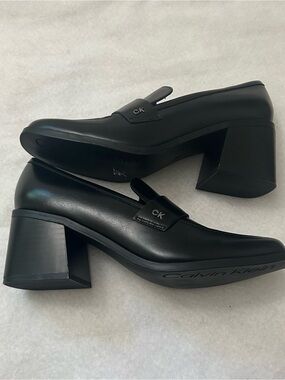 Calvin Klein Tadyn Black Loafers Size 7.5 New